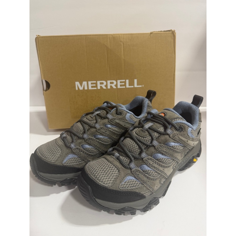 Merrell Moab 2 Hiking Shoes Womens 7 Grey NIB Waterproof Vibram Trail Sneakers